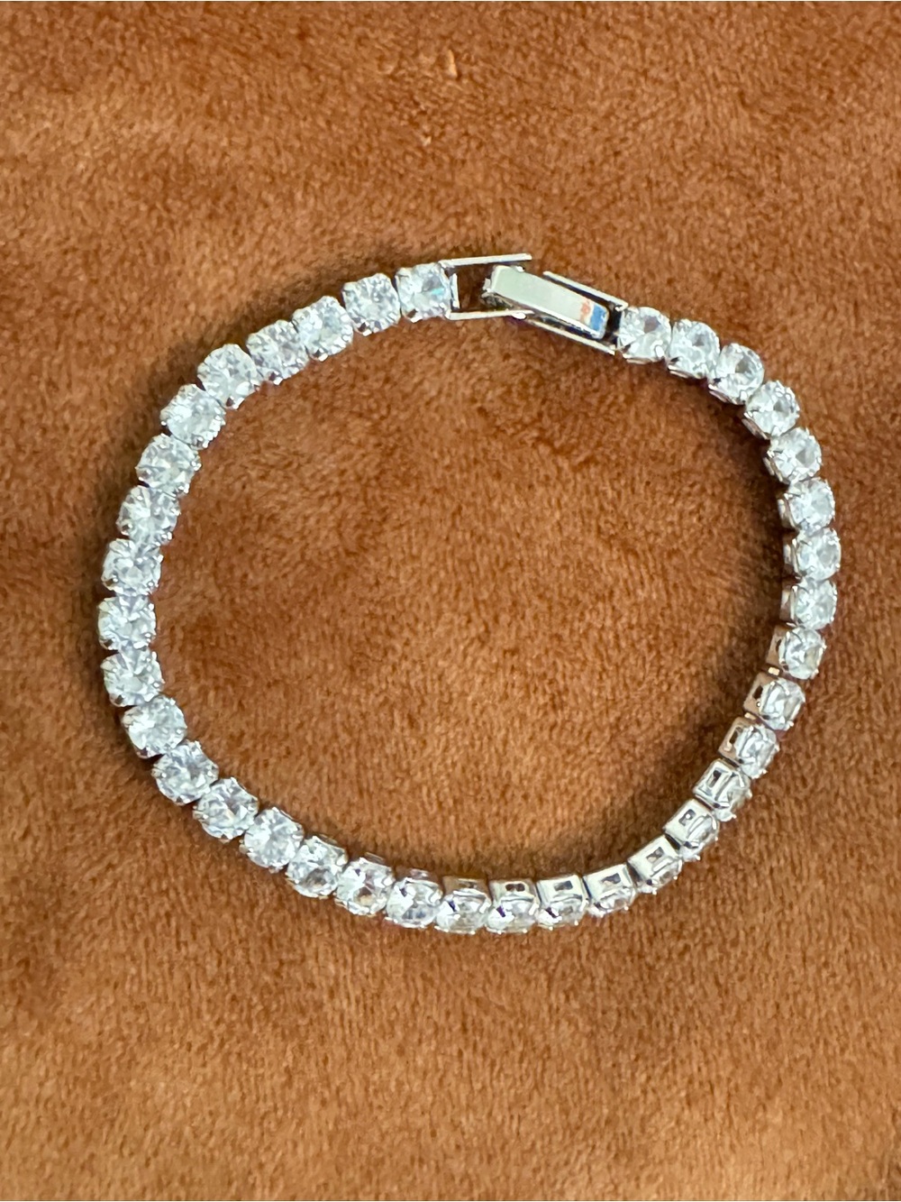 Classic Silver Tennis Bracelet with Clear Stones
